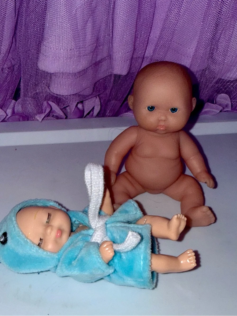 Berenguer baby doll and baby doll in robe